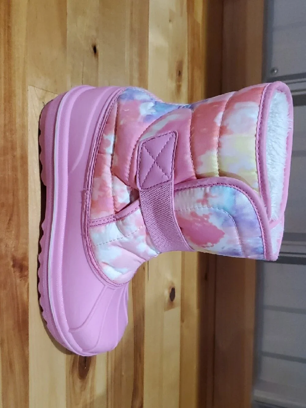 The Children's Place Pink Tie-Dye Girls Snow Boots